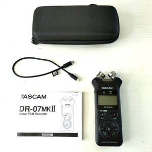 TASCAM タスカム リニアPCMレコーダー ICレコーダー ボイスレコーダー集音器 DR-07MK2 ハイレゾ対応