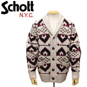 Schott (ショット) 45990 SW1948 NAVAJO CARDIGAN ナバホ カーディガン 10OATMEAL S