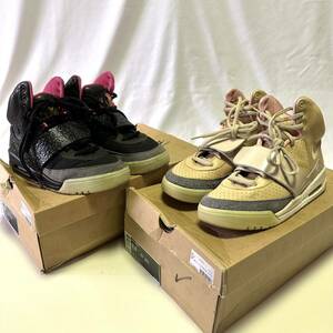 【伝説・名作】NIKE AIR YEEZY 1 エアイージー BLINK & NET TAN 2足セット 箱付き ブリンク ネットタン メンズ レディース 