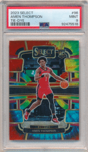 Amen Thompson NBA 2023-24 Panini Select RC Rookie Tie-Dye Prizm 25/25 PSA 9 ルーキープリズム アメン・トンプソン ラストナンバー