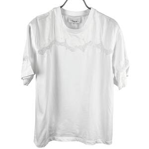 3.1 Phillip Lim(3.1 フィリップ リム) Lace Shoulder T Shirt (white)