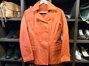 ELLE PLANETE P-COAT COTTON RED SIZE 40 コットン ピーコート エル プラネット