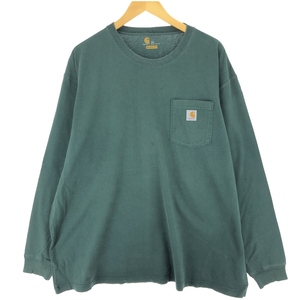 古着 カーハート Carhartt ORIGINAL FIT ロングTシャツ ロンT メンズXXL相当 /eaa430973