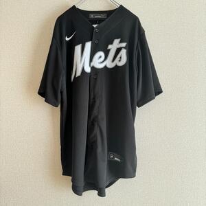 即決【激レア入手困難】NIKE製 ニューヨークメッツ ユニフォーム US/L BLACK 黒 MLB メジャーリーグ newyork mets ナイキメンズ 千賀滉大