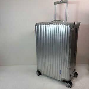 青ロゴ　RIMOWA TOPAS リモワ　トパーズ　大容量　82L ４輪　キャリーケース　シルバー　アルミ