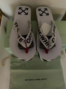 衝撃！気絶安★新品未使用 国内正規品 OFF-WHITE Virgil Abloh オフホワイト F サンダル 40　ビーチサンダル