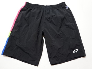 ■1118■YONEX ヨネックス テニス バドミントンパンツ ナイロンハーフパンツ L ベリークール●