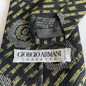 GIORGIO ARMANI(ジョルジオアルマーニ) 黒丸線ネクタイ