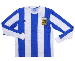 78W杯 10W杯 アルゼンチン Set (H) adidas 長袖 半袖 Techfit 1978アルゼンチンW杯 2010南アフリカW杯 M