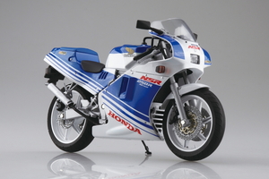 アオシマ 1/12 ホンダ NSR250R 1988 (MC18型) テラブルー/ロスホワイト【塗装済完成品】(111574)