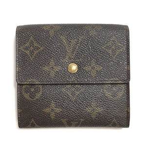 【IT5KT8N9YGIW】LOUIS VUITTON ルイヴィトン LV Wホック財布 モノグラム ポルトモネビエカルトクレディ M61652 ウォレット