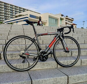 【7.6kg】BMC teammachine SLR02 2017モデル 48サイズ フルカーボン シマノ 105 R7000 シルバーグレー/レッド ビーエムシー チームマシーン