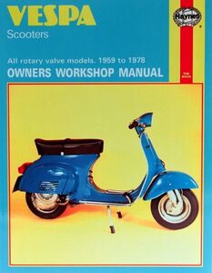 新品 ヘインズ 整備書 HAYNES Vespa ベスパ スクーター 1959 1978 整備 修理 リペア リペアー サービス マニュアル ピアジオ レストア ^在