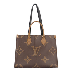 ルイヴィトン オンザゴーMM モノグラムジャイアント ショルダーバッグ M45321 ブラウン レディース LOUIS VUITTON 中古 美品