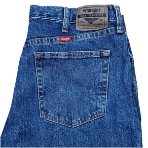 WRANGLER ラングラー ストレートジーンズ W36 ブルー USA規格 デニムパンツ (OL301)