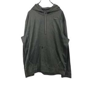 NIKE スウェットパーカー L グレー ナイキ パーカー トレーナー フーディ ロゴ ワンポイント 古着卸 アメリカ仕入 t2110-4652