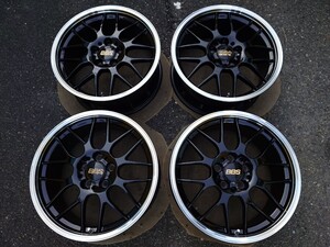 2022年製 無傷 極上 現行品 鍛造 BBS RG-R BDK ブラックダイヤカット 18インチ 8J+40 RG703H PCD114.3 5穴 4本