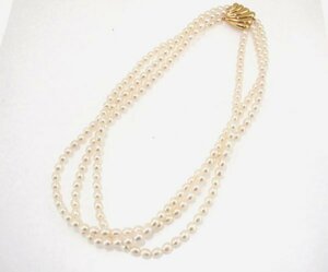 ◆ 1円 ～ 美品 TASAKI / 田崎真珠 総重量：43.94ｇ パールネックレス ジュエリー K18金具 ホワイト 付属有 148229