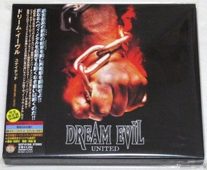 ◇ ドリーム・イーヴル DREAM EVIL ユナイテッド UNITED 初回限定 2枚組 BOXケース付き ステッカー付き 日本盤 帯付き KICP 91208 新品同様