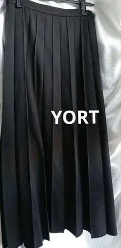 YORT ヤマダヤ　ボンディング ロング プリーツ スカート