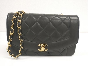 【鑑定書付き】CHANEL シャネル マトラッセ22 27※※※89 ラムスキン ダイアナ ショルダー バッグ 店舗受取可