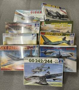 N403-00000 ITALERI イタレリ 戦車 プラモデル まとめ売り 大量セット JU-52 / GIGANT / BR-20 / SKY PATROL / GO242 など ※箱付き