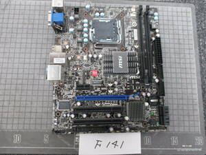 Ｆ141　　　　　msi 　G41M-P33　 MS-7592　 VER:3.0 　CPU,メモリレス　マザーボード　　　