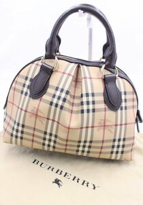 【ト静】 ★ BURBERRY バーバリー ノバチェック ハンドバッグ ベージュ ブラウン 美品 画像参照 現状販売 GC044GCG35