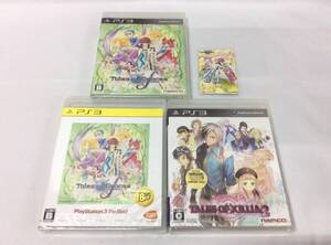 【GM6219/60/0】新品未開封★PS3ソフト★テイルズ シリーズ3本セット★テレカ付き★テイルズオブグレイセス エフ/テイルズオブエクシリア2