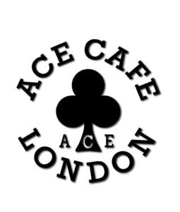★エース カフェ ロンドン 転写 ステッカー 黒 Ace Cafe London 正規品 bsa norton rockers