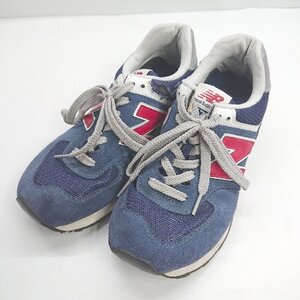 ◇ Θ New Balance ニューバランス NBJ-1035687 スニーカー サイズ25 ネイビー系 レディース E