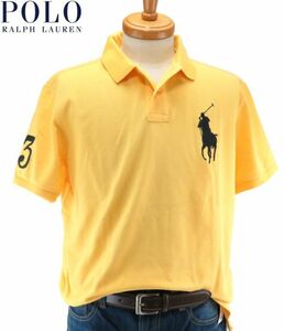 【メール便全国送料250円】POLO Ralph Lauren ポロラルフローレン カスタムスリム ビッグポニーポロシャツ 430 イエロー/ USサイズXXL