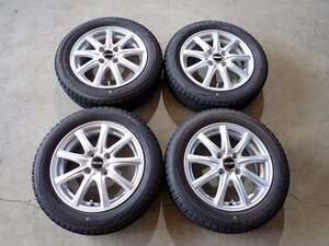 YS14868【送料無料155/65R14】タント スペーシア N-BOX デイズ等に BS 中古スタッドレス ■14×4.5J 100/4H ET45■1円スタート