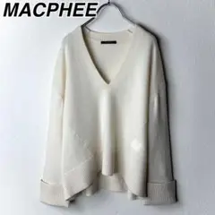 MACPHEE マカフィー　CASHMERE Vネックプルオーバー　カシミヤ