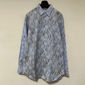 美品 COMME des GARCONS SHIRT ストライプ 加工 シャツ M コムデギャルソン シャツ 特殊 2020 forever