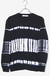 nonnative ノンネイティブ GURDIAN SWEATER COTTON YARN TIE-DYE タイダイ柄 コットン ニット セーター 1 NAVY ネイビー NN-K2909 /◆ メン