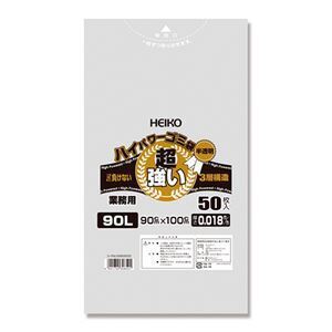 【新品】（まとめ） シモジマ HEIKO ハイパワーゴミ袋 半透明 50枚入 〔×3セット〕