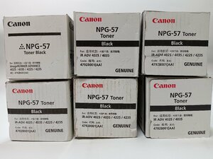 未使用 CANON 純正 NPG-57 計6本（ブラックｘ6）NPG57　キヤノン