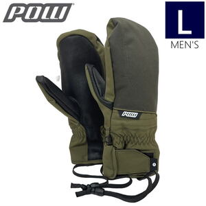 ○22-23 POW ZERO MITTEN 2.0 カラー:OLIVE Lサイズ パウ グローブ スキー スノーボード