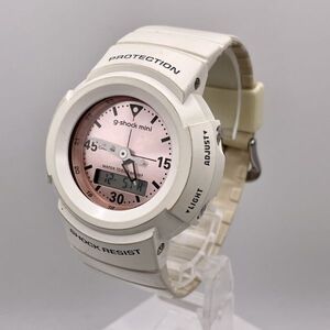 1円 稼働■ CASIO カシオ G-SHOCK mini ジーショック ミニ GMN-500 メンズ レディース 腕時計 ピンク文字盤 アナログ デジタル A2164