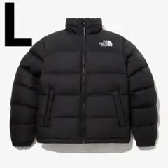 Lノースフェイスマットブラック艶なし黒ヌプシダウンジャケットNUPTSE