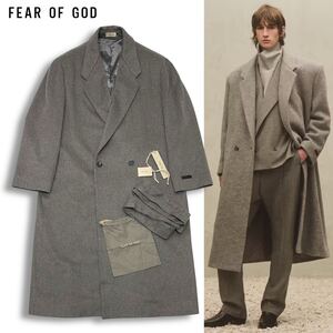 国内正規品 Fear of God フィアオブゴッド バージンウール ロングコート DOUBLE BREASTED LONG COAT ダブルブレスト ロング coat グレー系