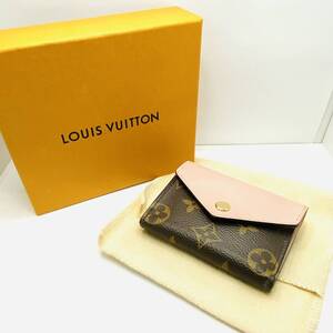 美品 LOUIS VUITTON ルイヴィトン モノグラム ポルトフォイユ・ゾエ M62933 三つ折り財布 ミニウォレット 箱付き