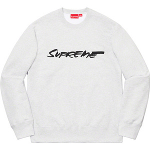 M supreme futura logo crewneck grey