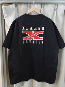 X-LARGE エクストララージ XLARGE X LOGO S/S TEE XLサイズ ブラック 2024 最新人気品 送料\230~　