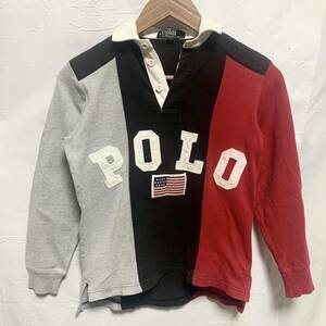 POLO RALPH LAUREN ポロラルフローレン ラガーシャツ 長袖 ポロシャツ 140 キッズ