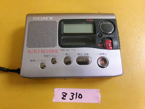 (Z-310)SONY ポータブルカセットレコーダー TCM-80 動作未確認 現状品