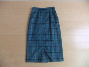 オーストリア製 ウール スカート MADE IN AUSTRIA GEIGER PURE NEW WOOL SKIRT green blue black 