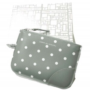 新品 Wallet COMME des GARCONS コムデギャルソン POLKA DOT WALLET ポルカドットウォレット SA8100PD GRAY 財布 コインケース ポーチ