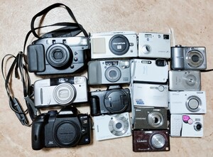 デジタルカメラ デジカメ コンパクトカメラ CANON Nikon SONY Panasonic OLYMPUS ニコン キャノン IXY COOLPIX等 計16点 まとめ売り 